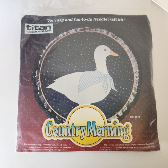 Titan Needlecraft Country Morning #1372 Goose Needlecraft New Sealed - Picture 1 of 8